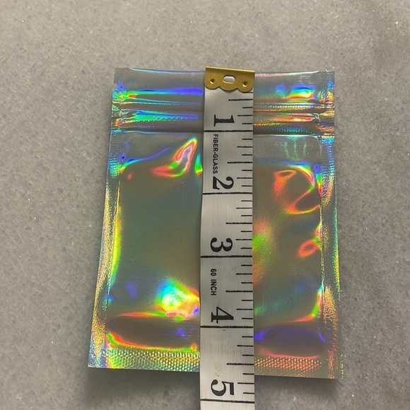 Holographic craft bags ziploc storage containers New one size 12pc - Picture 4 of 6